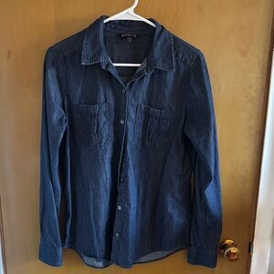 Express Dark Blue Denim Shirt